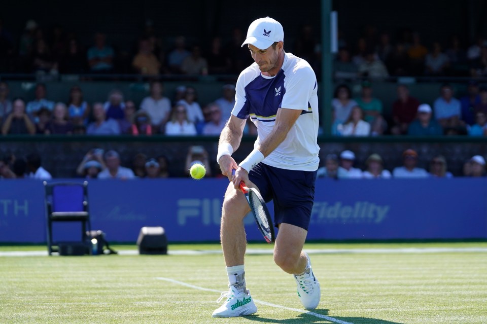 Murray, 35, has been playing in Newport, Rhode Island this week