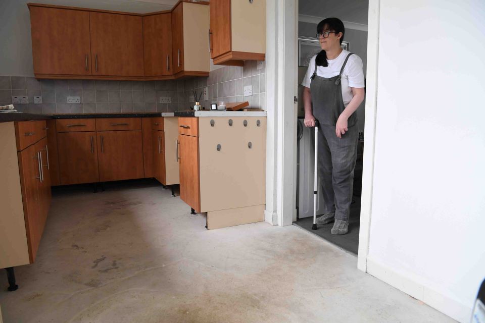 Sharon Fleming said she hasn't had a kitchen for eight months due to the problems