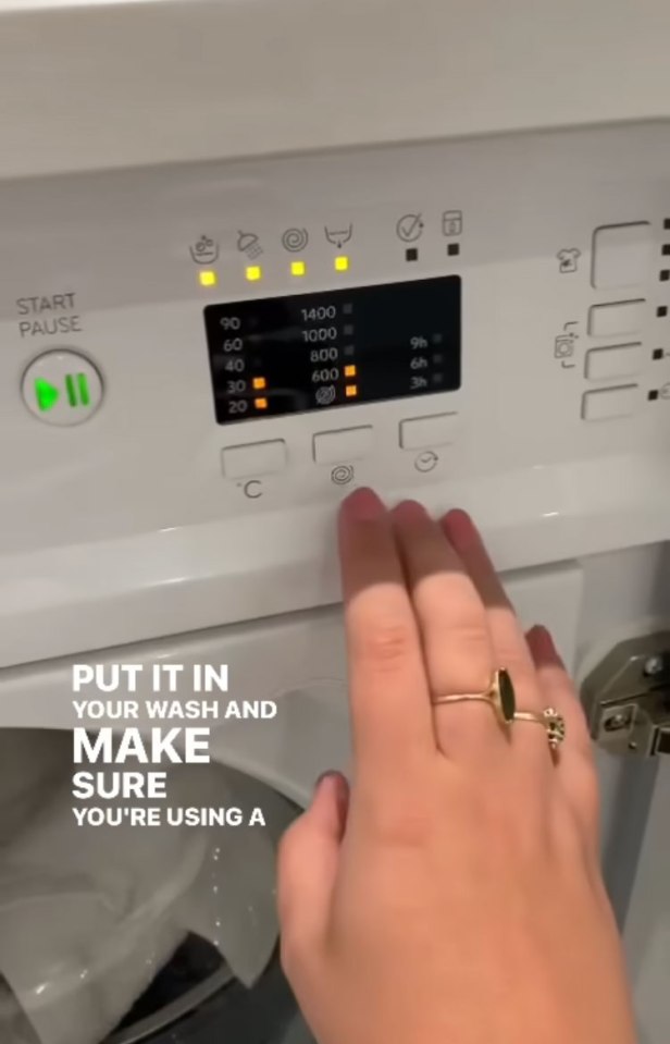 Then pop the pillowcase into your washing machine