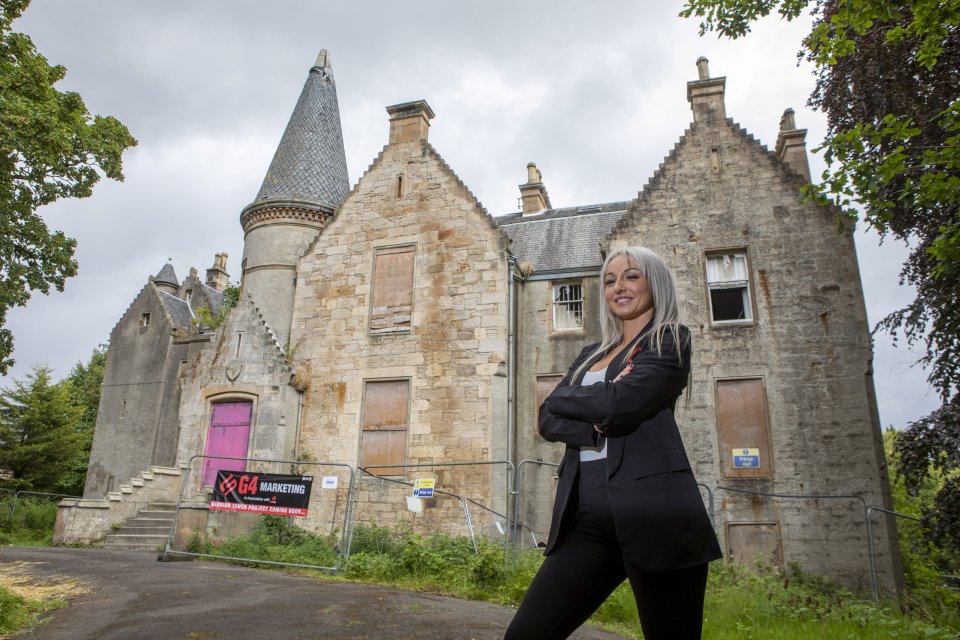 Nicole Rudder bought 17th century castle Garrion Tower for £250,000