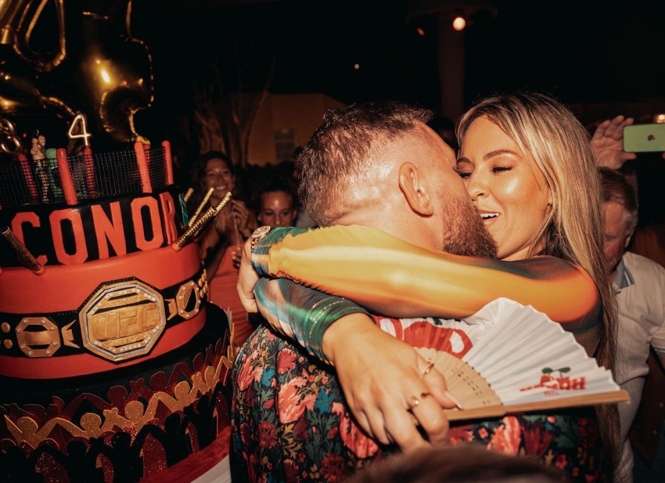 Conor McGregor has a kiss with Dee