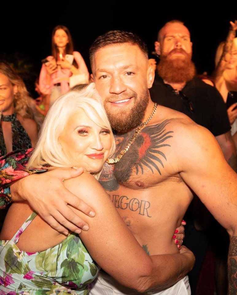 Mum Margaret with her son Conor McGregor