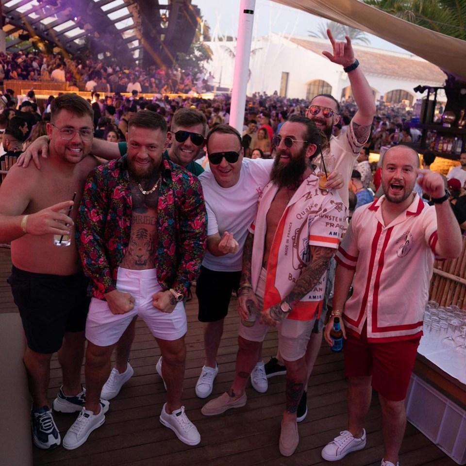 Conor McGregor was seen enjoying himself at Pacha