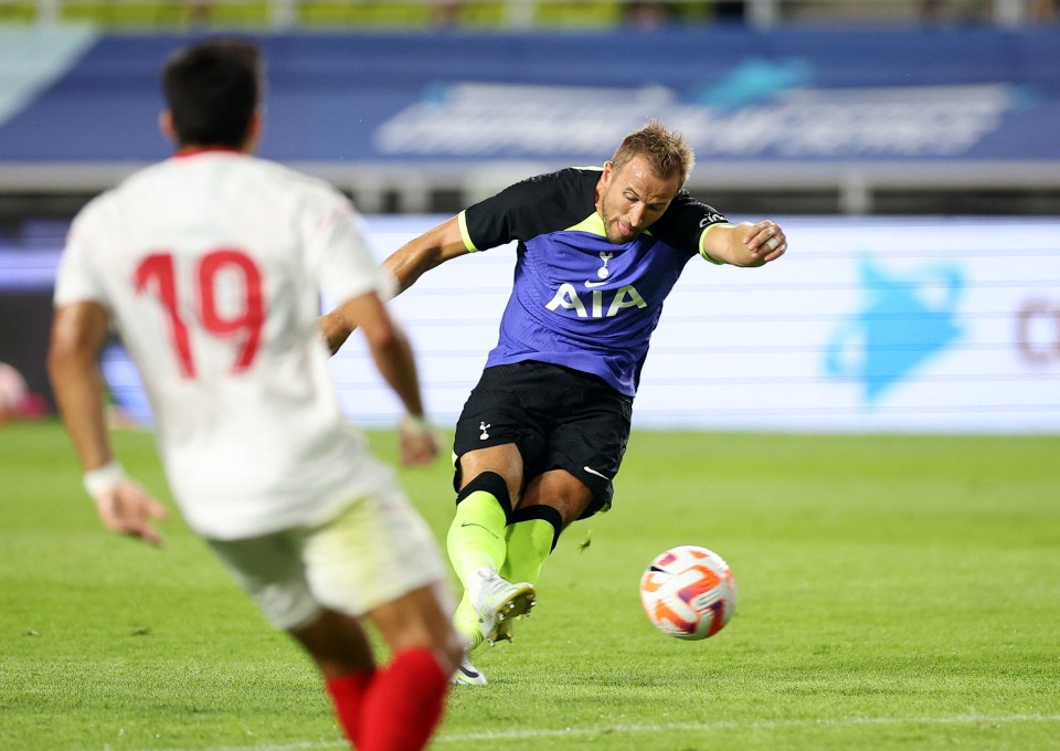 Kane has scored three goals in two games of pre-season so far.