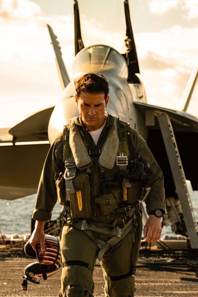 Actor Tom Cruise in Top Gun