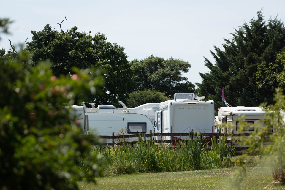 The caravans kept quietly to themselves and didn't bother locals