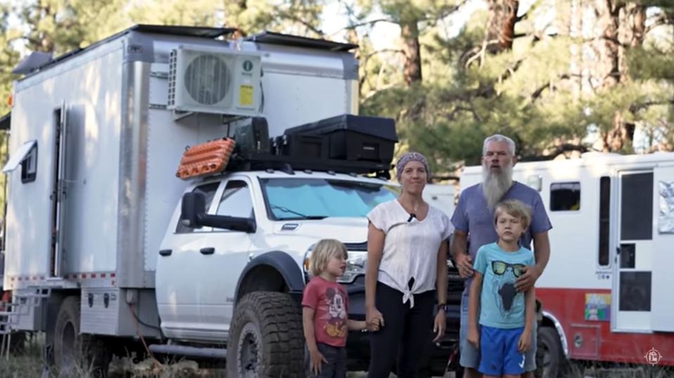 The family love their tiny home