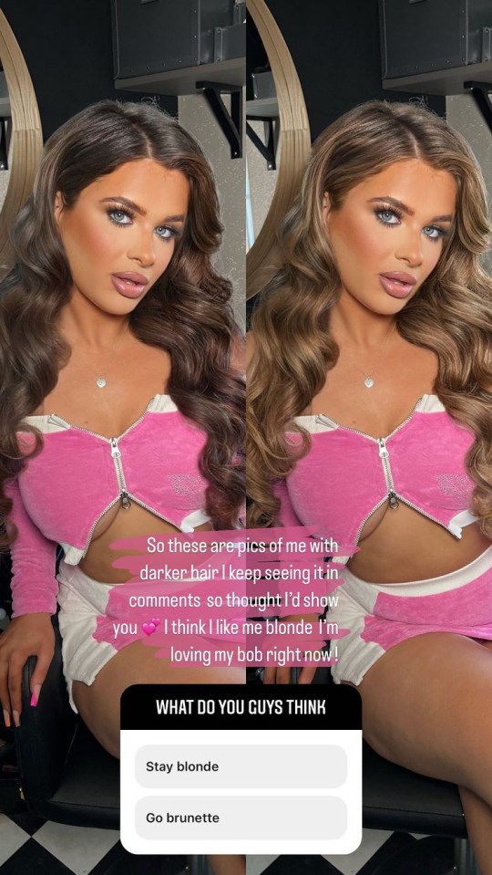 Love Island star Liberty looked different with brown hair