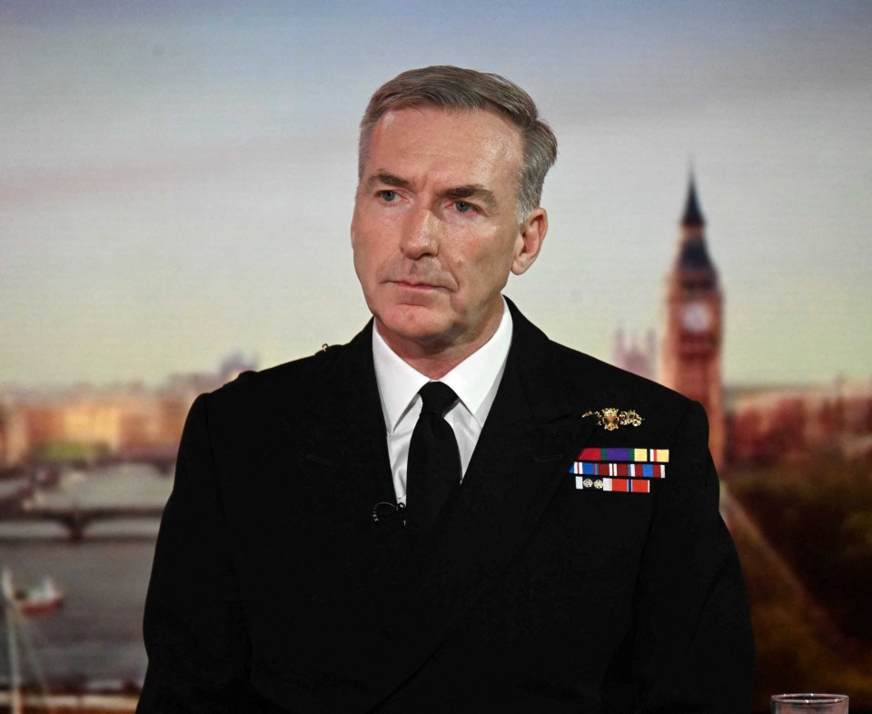 Admiral Sir Tony Radakin said detailed assessments show President Vladimir Putin’s plan has spectacularly failed