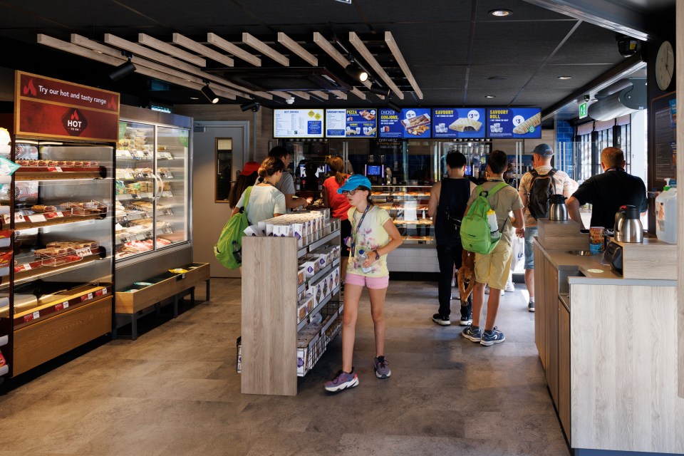 Inside the new Greggs branch in the heart of the West End