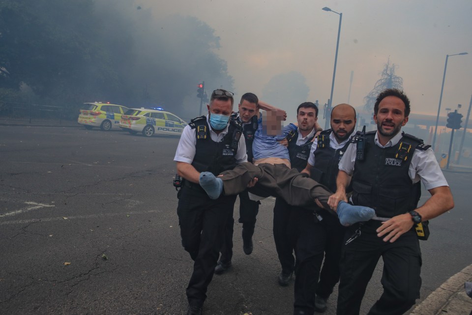 Emergency services rushed people away from a blaze at a golf course in Twickenham