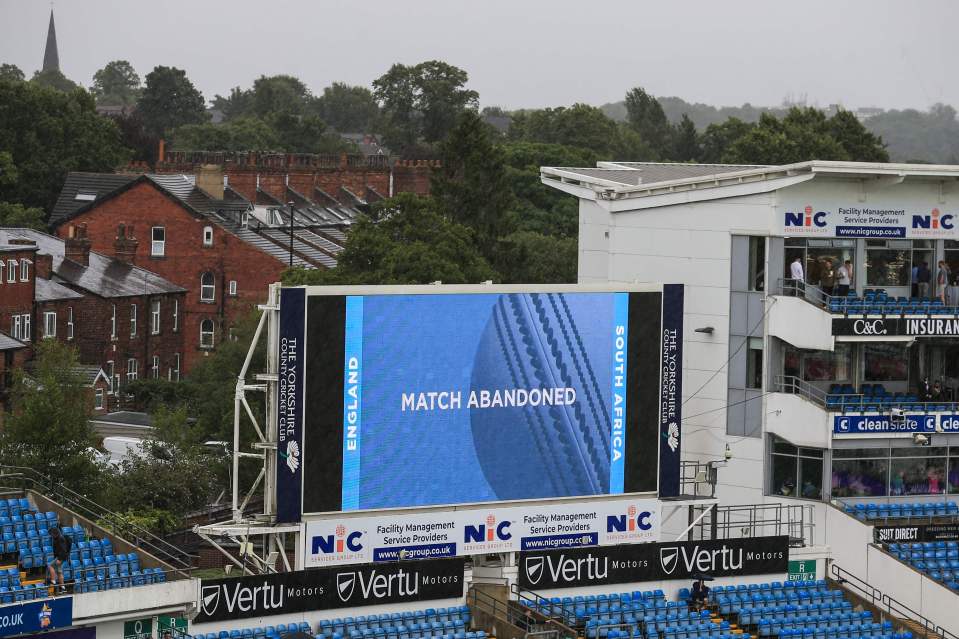 The third and final ODI was rained off due to rain