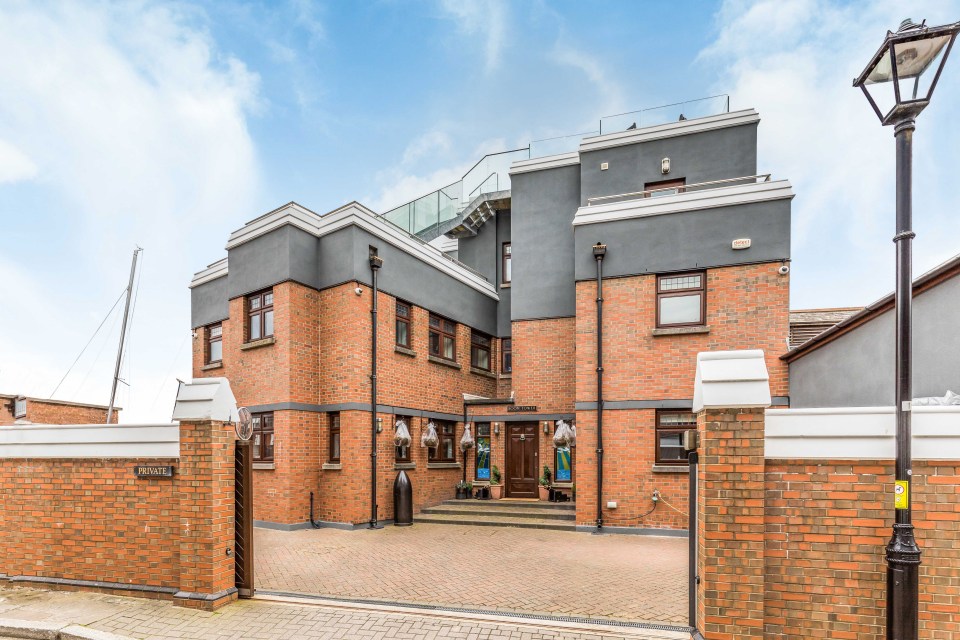 The luxury home clocks in at over four thousand square feet over three floors