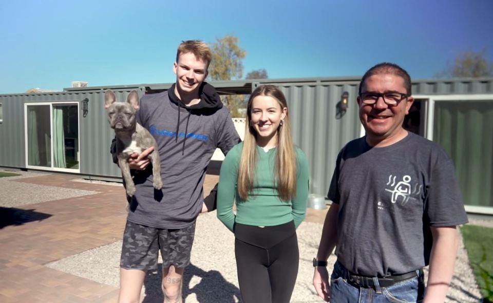 Braedon and Maddie love their tiny homes