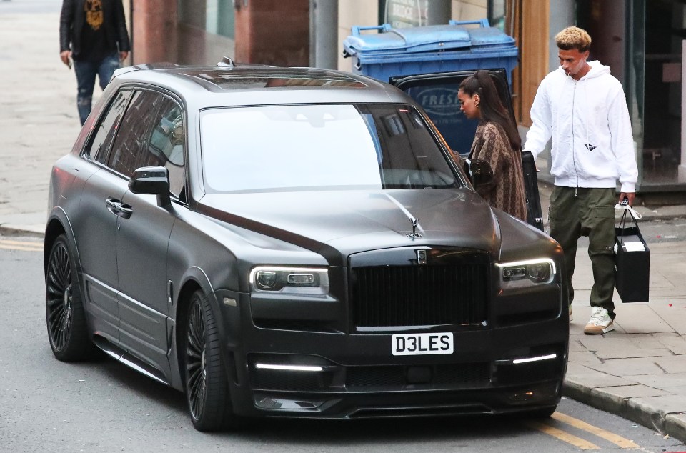 The couple then got into Dele’s £300,000 Rolls Royce