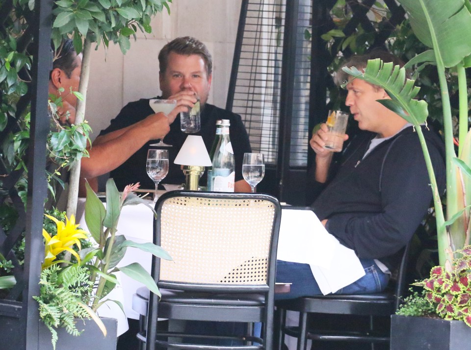 They each sipped on some drinks with Corden reportedly choosing to eat Dover sole