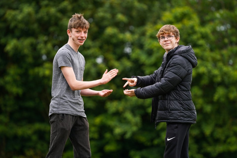 Matthew McVeigh and William Mutch, both 16, are hoping to become Rock Paper Scissors professionals after playing the game very day for four years