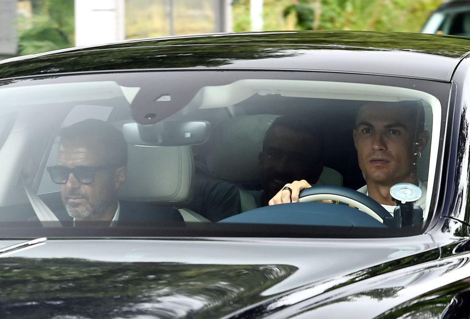 Cristiano Ronaldo drove into Carrington through the front gate on Tuesday morning...