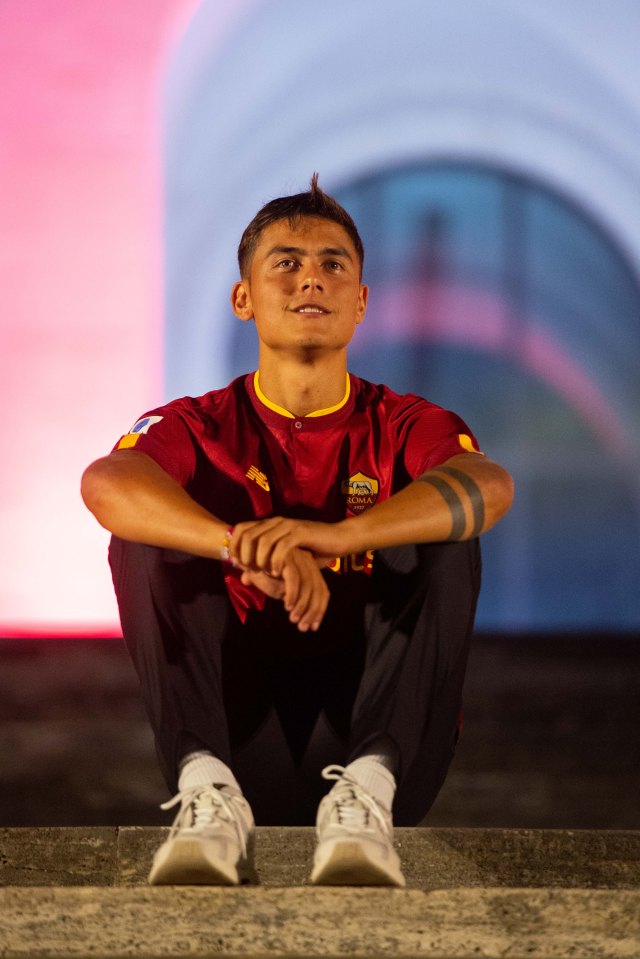 Paulo Dybala was unveiled as a Roma player on Tuesday