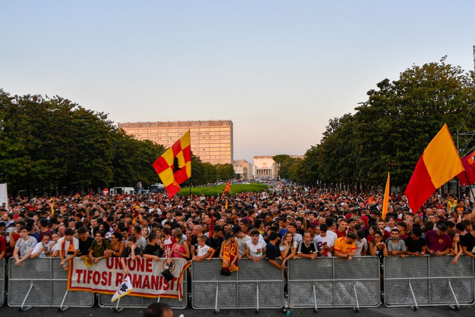 The supporters turned out early in the evening to get a good spot