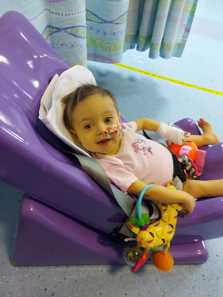 Lola Rose was diagnosed at three weeks old with a condition called biliary atresia, where vital ducts in the liver at blocked