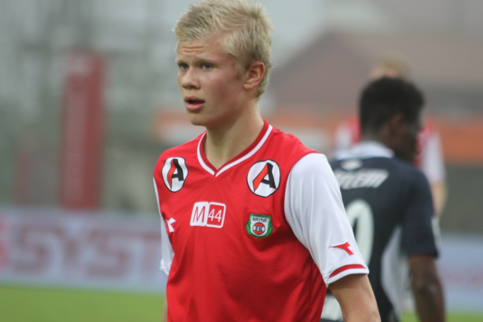 Erling Haaland got his start in football with Bryne