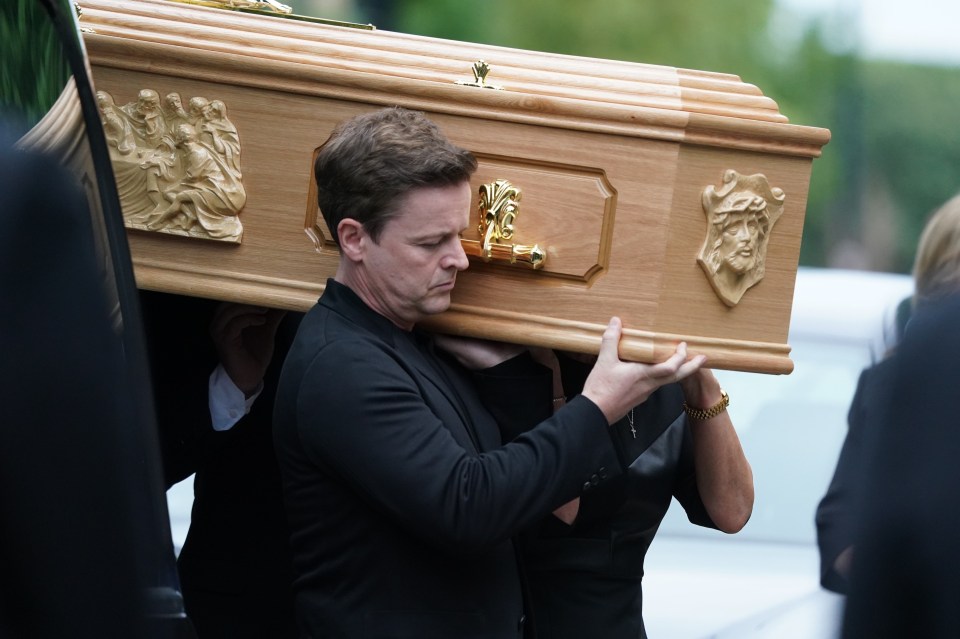 Declan Donnelly carried his brother's coffin