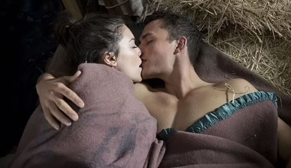 Jack and Paige have sex in a haystack