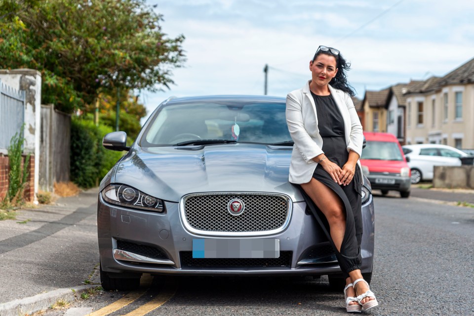 Becky Harrington managed to track down the £12,000 Jaguar