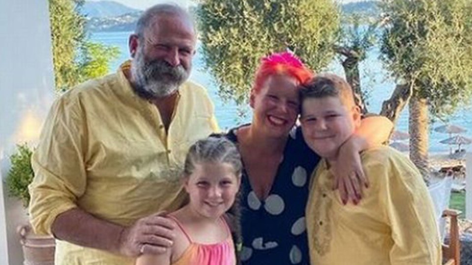 Dick and Angel posted this lovely snap of them with their children on holiday on Instagram