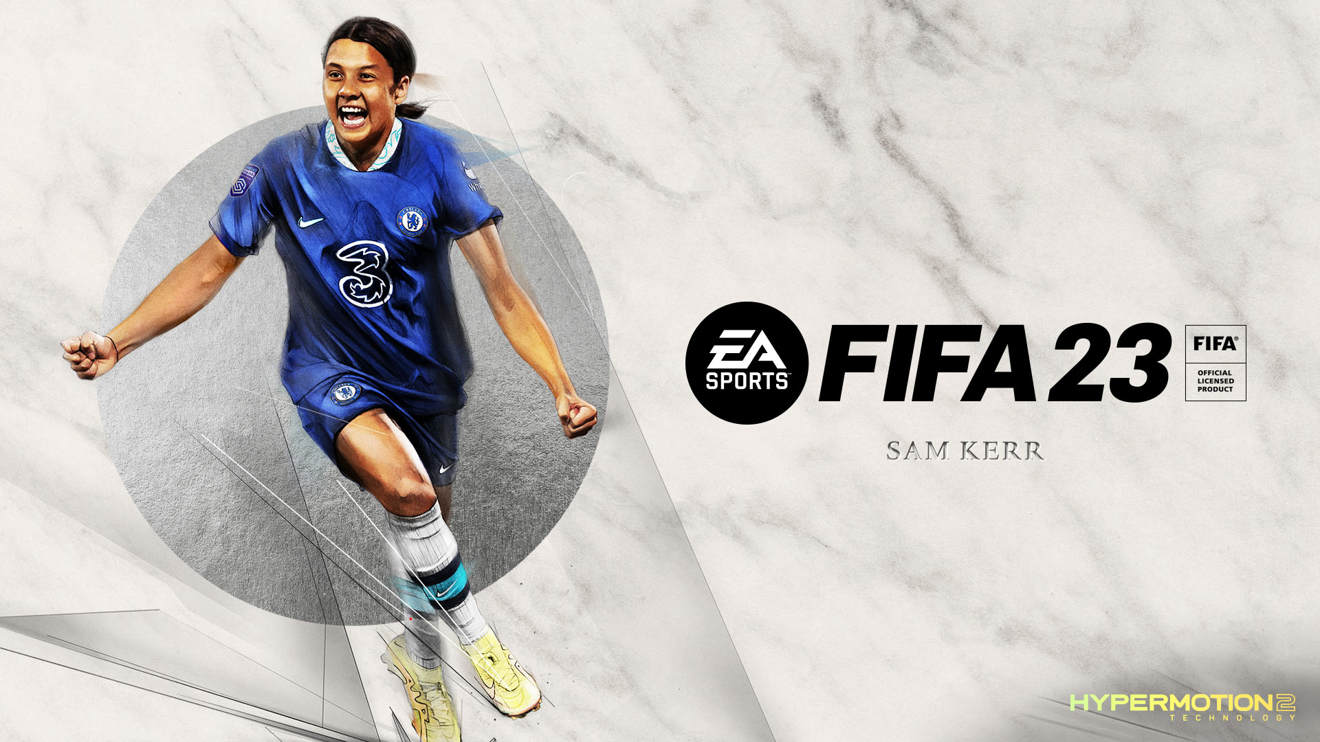 Sam Kerr is the cover star of this year's FIFA 23 game, alongside PSG forward Kylian Mbappé