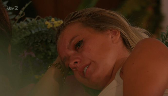 Love Island's Tasha sobbed after finding herself in the bottom six