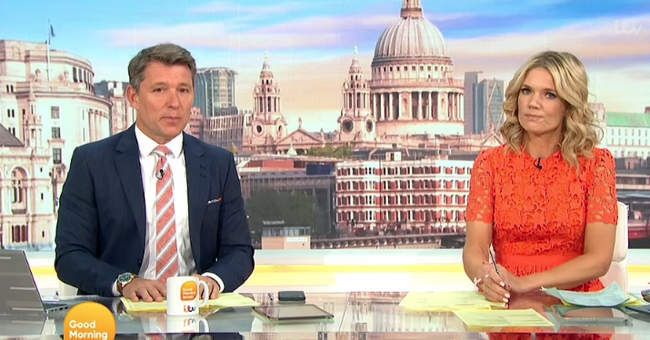 Ben Shephard and Charlotte Hawkins sent their love to Kate Garraway whose husband Derek is seriously unwell