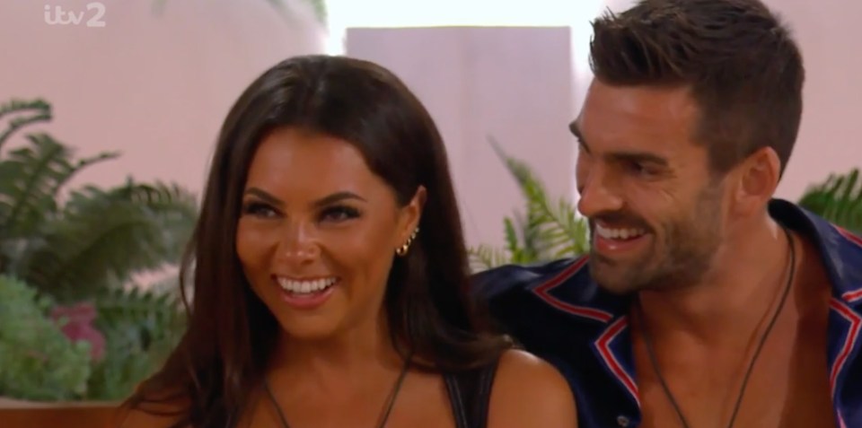 Paige Thorne was all smiles after coupling up with Adam Collard