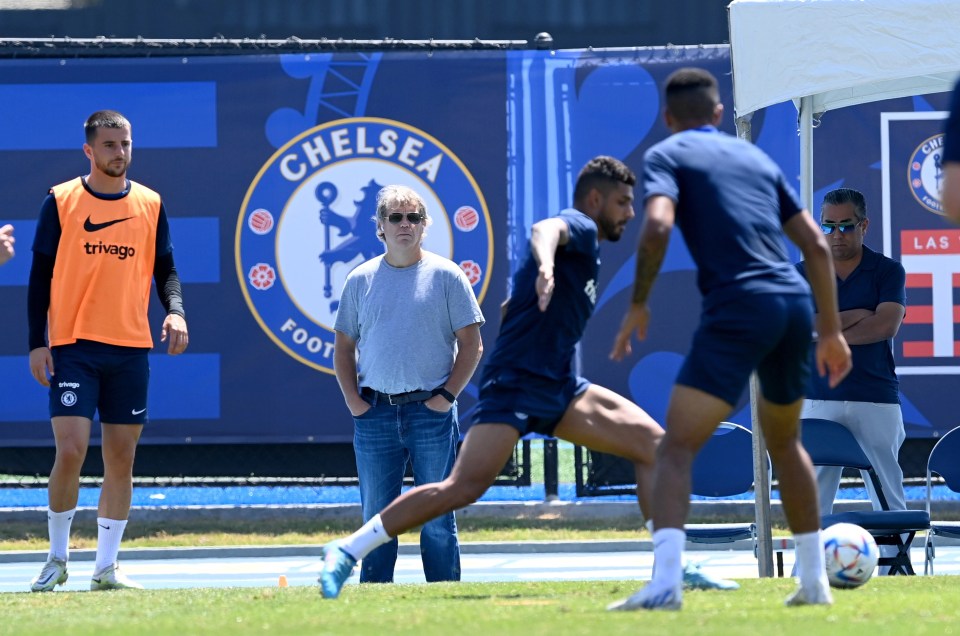 Boehly watched Chelsea stars in action as they prepare for their pre-season game against Club America