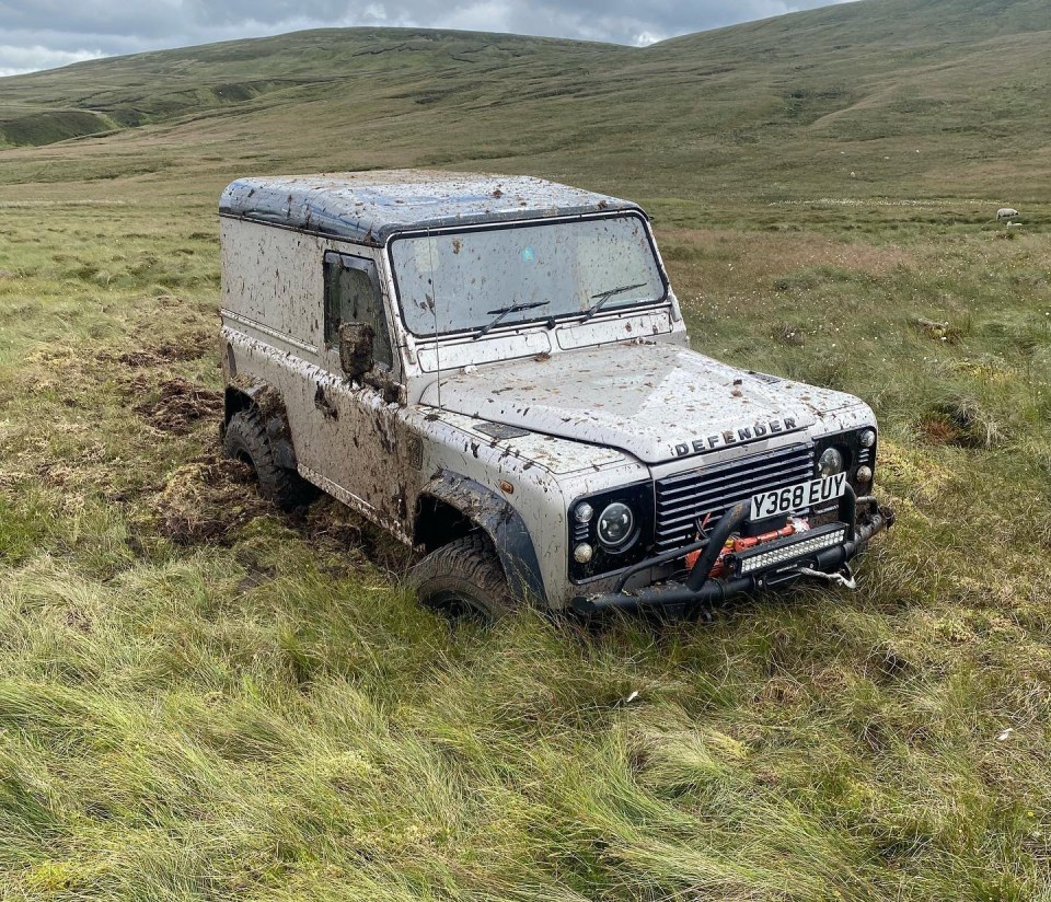 Reuben's car got stuck in the mud as well