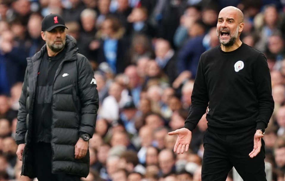 Rival bosses Jurgen Klopp and Pep Guardiola have huge respect for each other