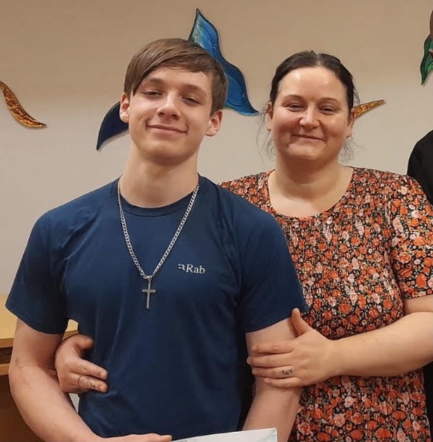 Jayce Robinson, 15, pictured with his mum Kirsty Newton, 38, was thought to have vertigo or anxiety