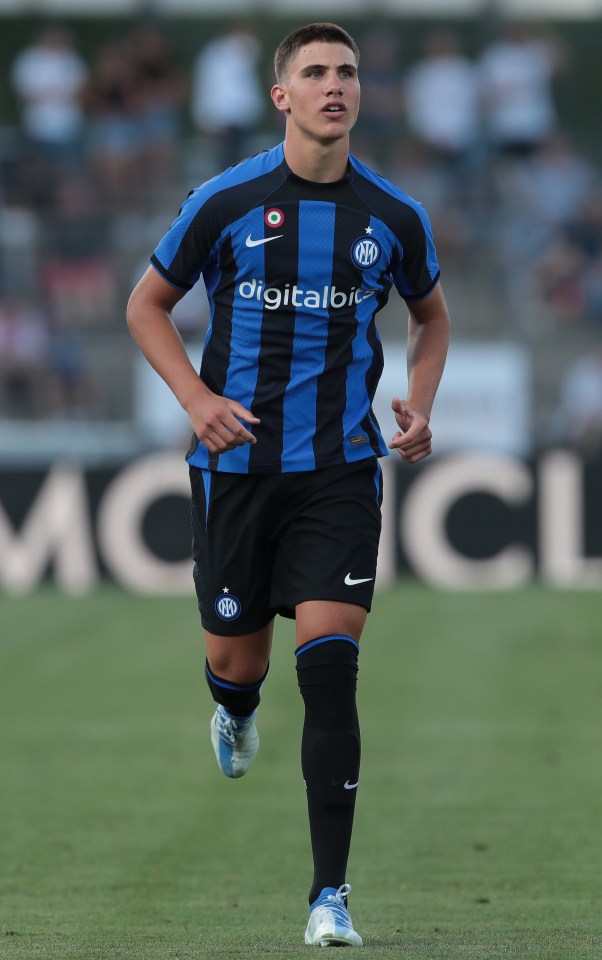 Inter Milan midfielder Cesae Casadei has been the subject of a failed bid from Chelsea