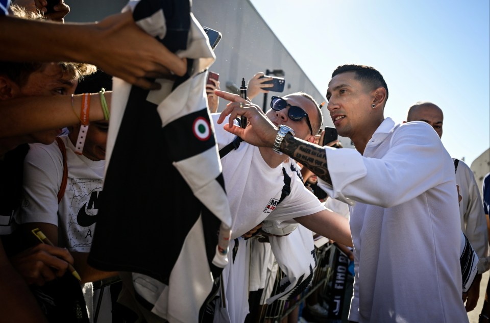 He was mobbed by supporters and signed plenty of autographs for his adoring public