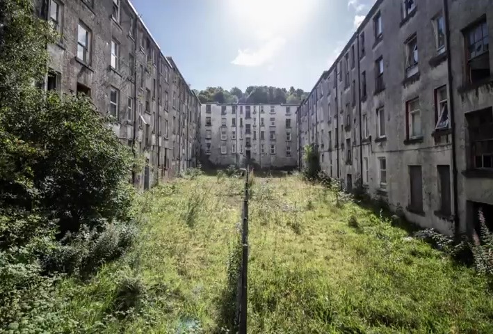 Most of the 430 flats on the estate have been abandoned