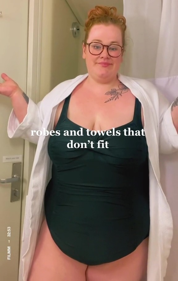 Kirsty Leanne called out ‘one size fits all’ bath robes and towels