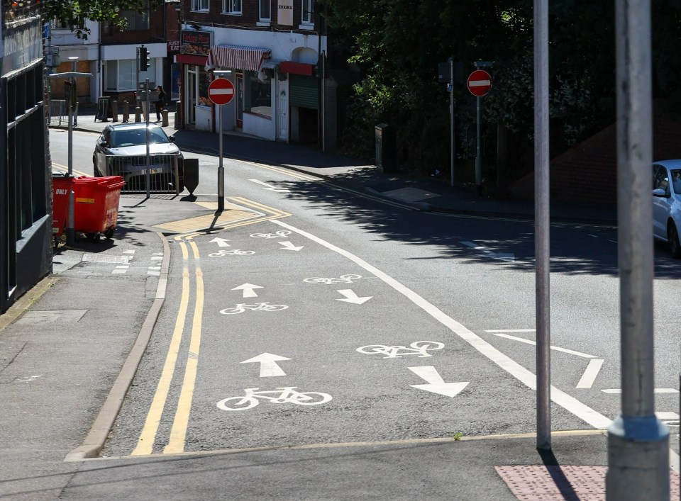 Measuring at just 20ft, it is one of Britain’s shortest cycle paths