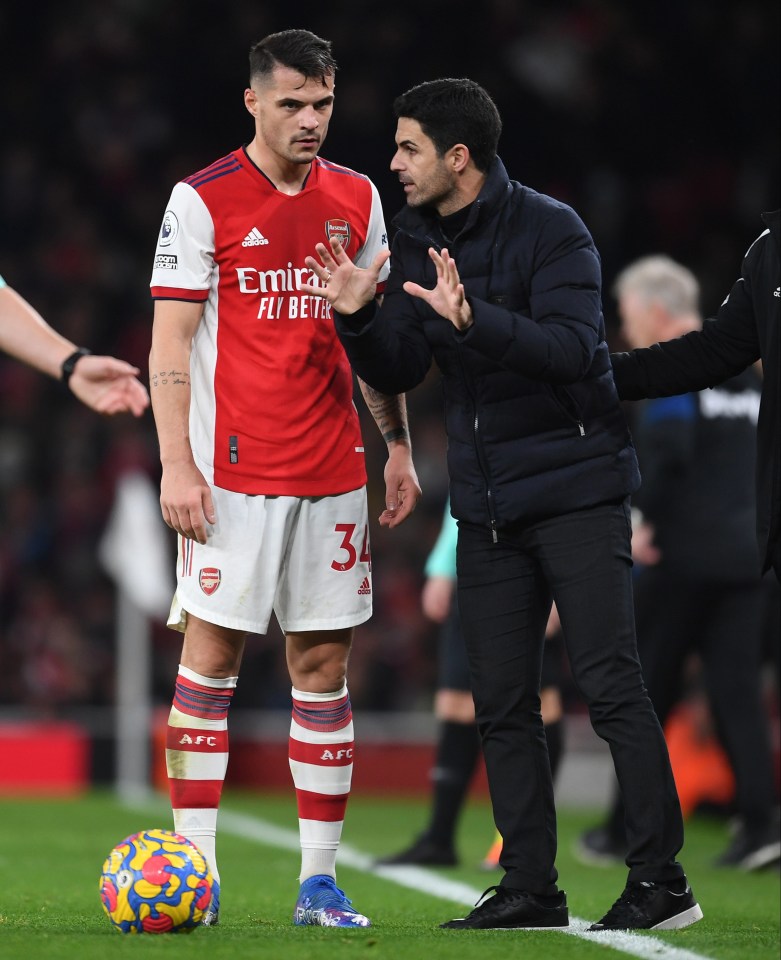 Granit Xhaka’s future at Arsenal was bleak after an altercation with the fans in 2019