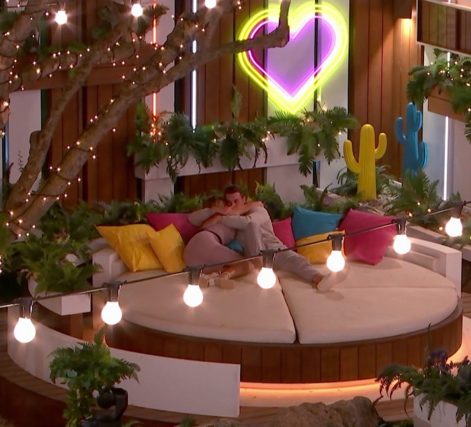 Love Island’s Andrew was cosied up to Tasha at the end of Thursday’s episode