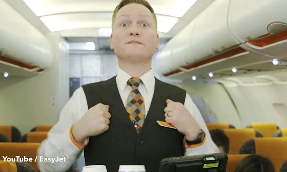 EasyJet cabin crew have a range of secret arm codes to communicate with each other in front of passengers