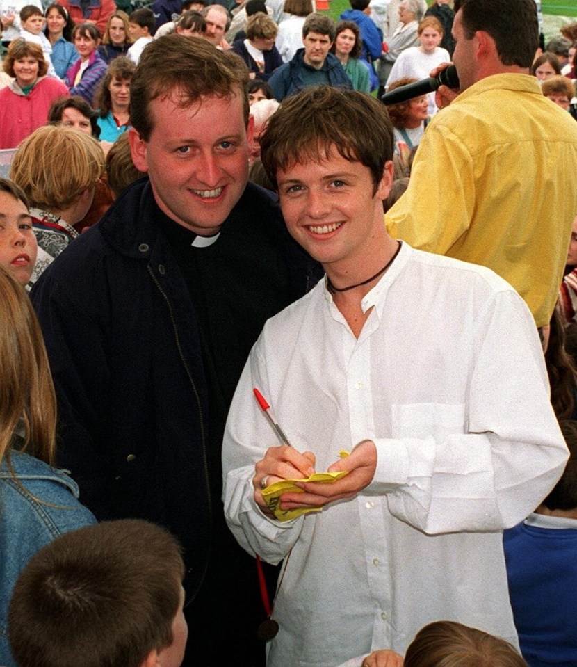 Dec and Dermott pictured together in 1995