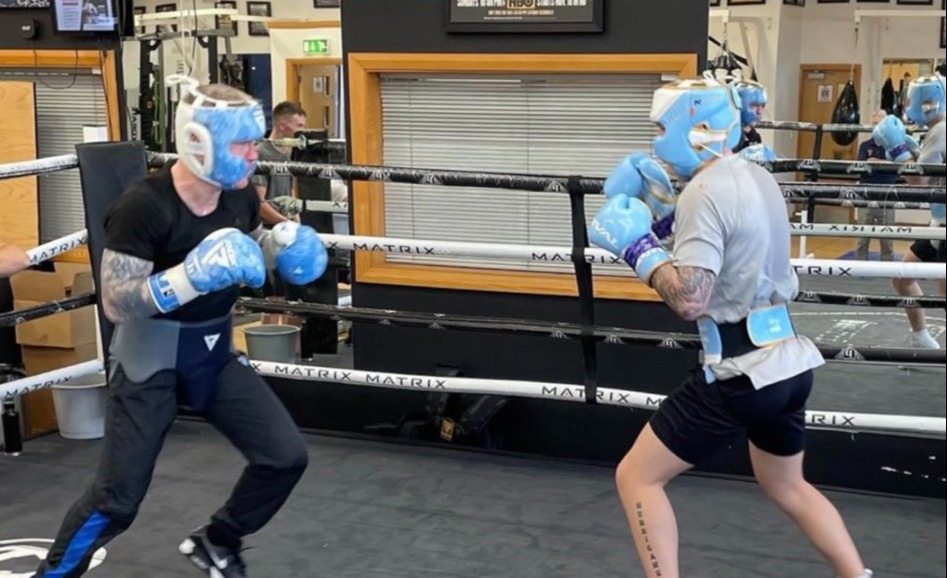 The Hitman once floored Campbell during a sparring session