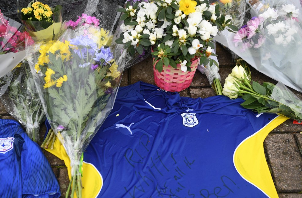 Cardiff fans left shirts and flowers in tribute outside the Welsh club's stadium after the shock news of Peter Whittingham's tragic death at the age of 35 in 2020