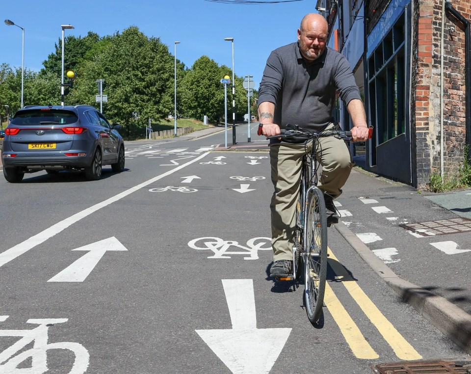 Locals have dubbed the new cycle lane a ‘glorified lay-by’